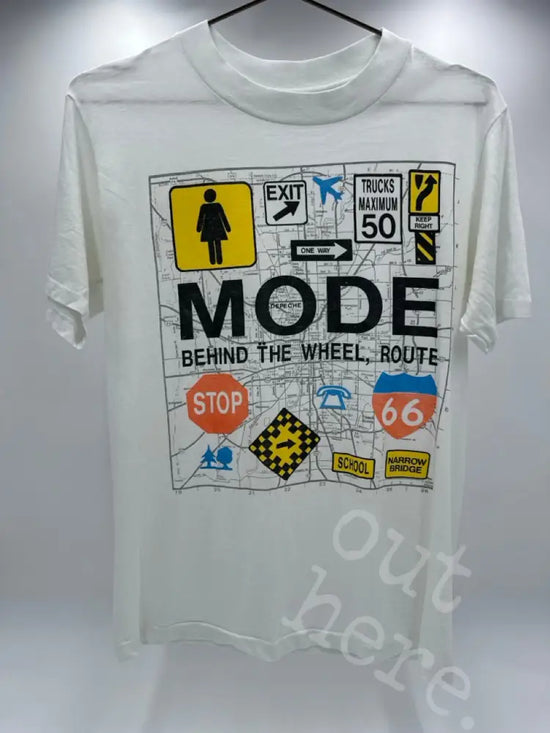 Depeche Mode 1988 - Behind The Wheel White / M