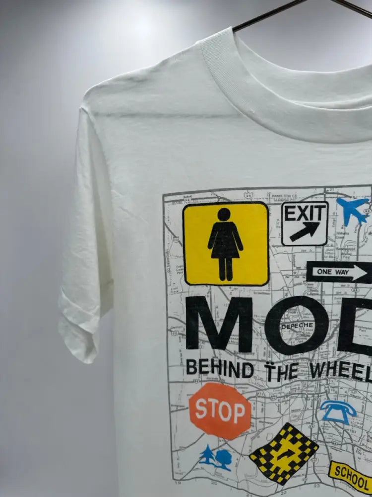 Depeche Mode 1988 - Behind The Wheel White / M