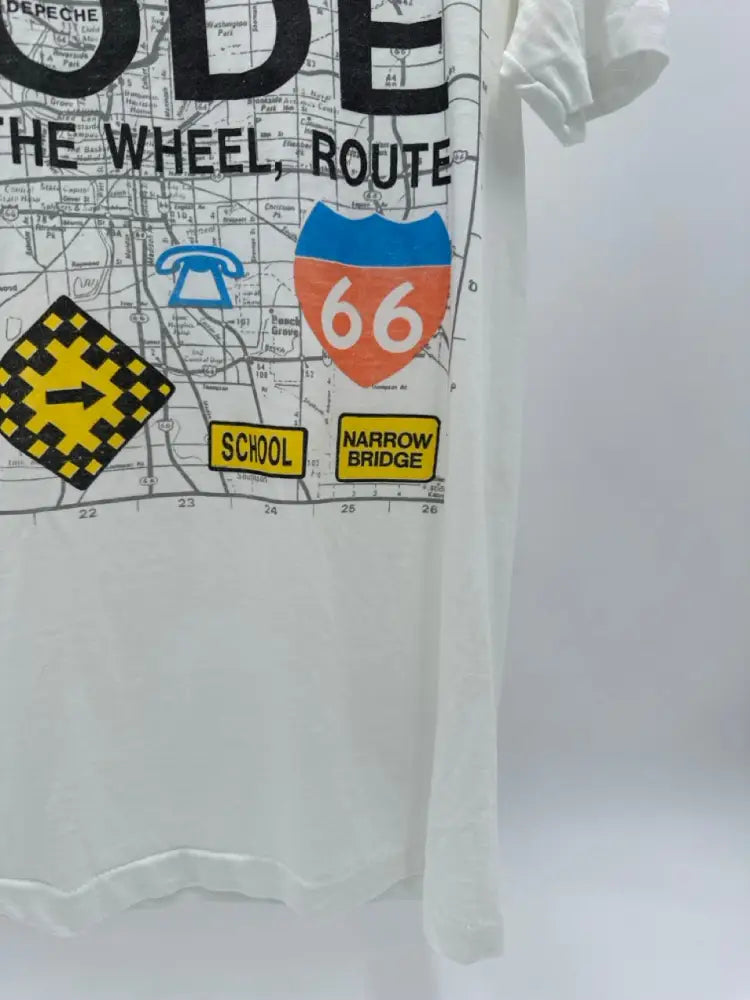 Depeche Mode 1988 - Behind The Wheel White / M