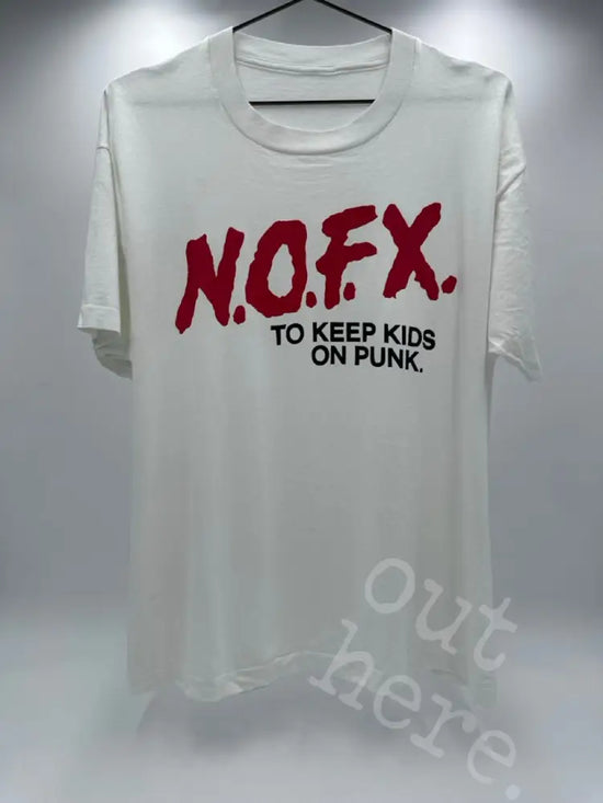 NOFX 1990’s - To Keep Kids On Punk White / XL