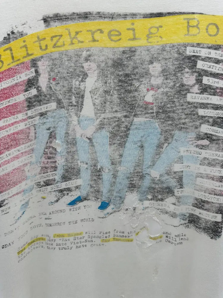 Ramones 1980’s - Blitzkreig Bop White / L
