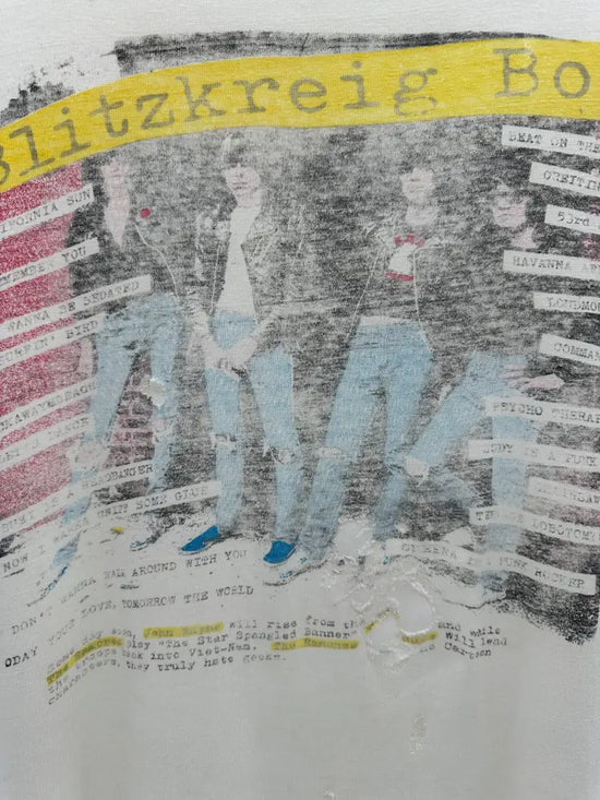 Ramones 1980’s - Blitzkreig Bop White / L