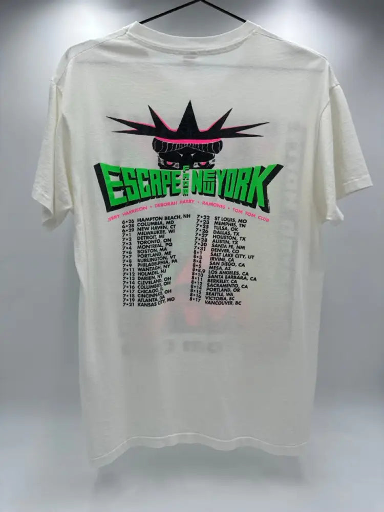 Ramones 1990 - Escape from New York tour White / XL