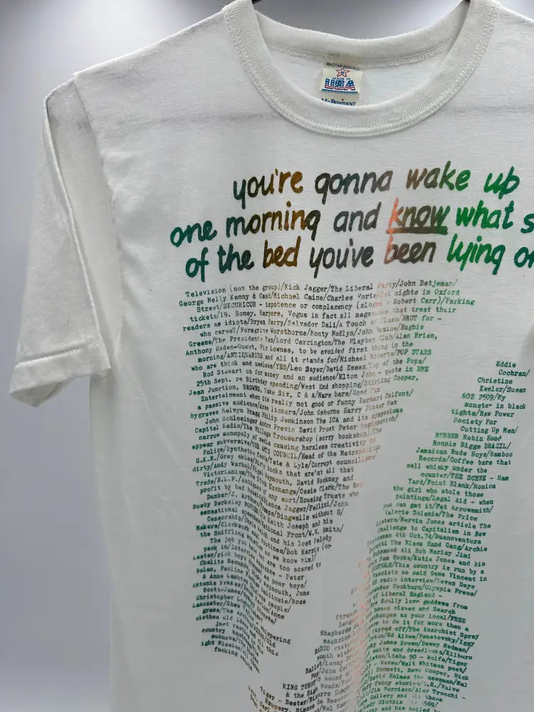 Vivienne Westwood 1980’s - You’re Gonna Wake Up One Morning M